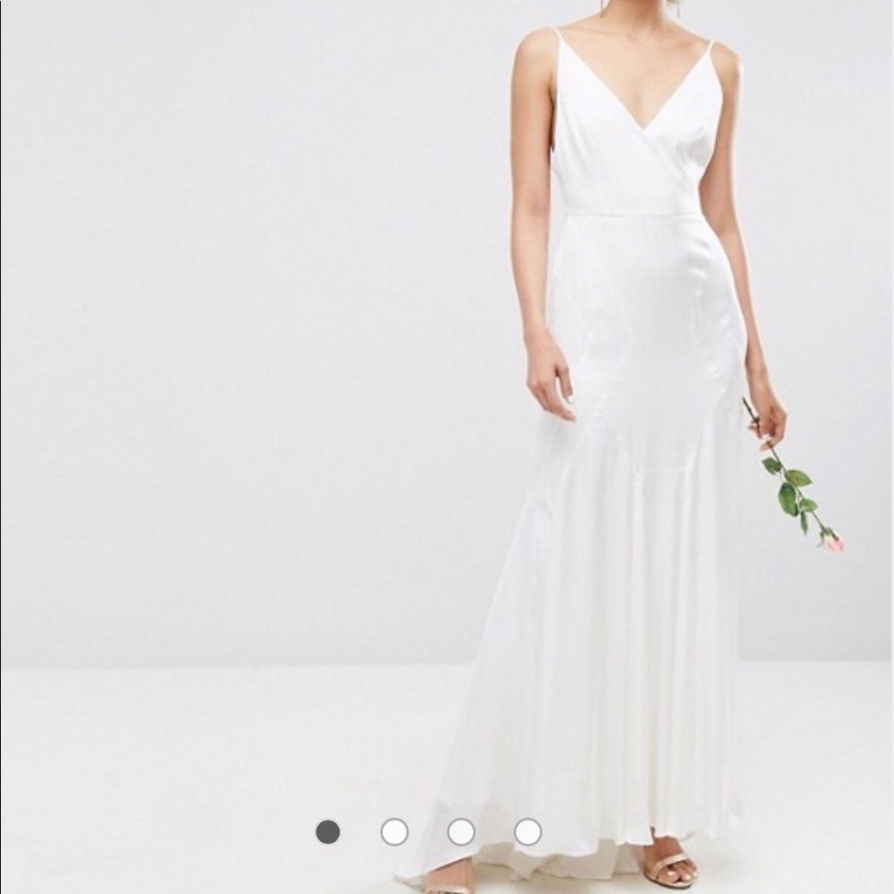 ASOS EDITION Cami Wedding Maxi Dress With Seam Details